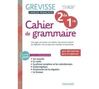 Français 2de 1re Grevisse - Cahier De Grammaire