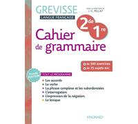Cahier Grevisse 2de / 1re (2025) - Jean-Christophe Pellat - Magnard - broché - Scolaire / Universitaire