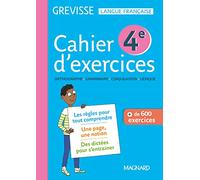 Cahier Grevisse - Français - 4e - Edition 2019