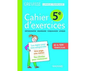 Cahier Grevisse - Français - 5e - Edition 2018