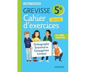 Cahier Grevisse - Français - 5e - Edition 2021