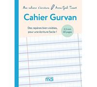 Cahier Gurvan 2,5mm - Des Repères Bien Visibles Pour Une Écriture Facile !