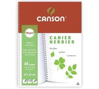 Cahier Herbier - CANSON - 240 x 320 mm - 48 pages - 180g - Intercalaires de séchage