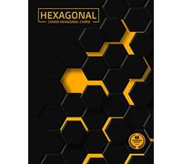 Cahier hexagonal: Cahier de papier hexagonal pour la chimie organique 21,59x27,94 carnet avec feuille hexagonale - grand format - 180 pages