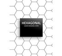 Cahier hexagonal: Cahier de papier hexagonal pour la chimie organique 21,59x27,94 carnet avec feuille hexagonale - petit format - 180 pages