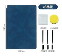 Cahier Intelligent En Cuir Réutilisable,Petit Tableau Blanc Effaçable,Stylo Lingettes - Type Dark Blue-B Set #C