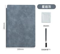 Cahier Intelligent En Cuir Réutilisable,Petit Tableau Blanc Effaçable,Stylo Lingettes - Type Gray-A Set #A