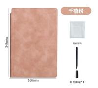 Cahier Intelligent En Cuir Réutilisable,Petit Tableau Blanc Effaçable,Stylo Lingettes - Type Pink-A Set #C
