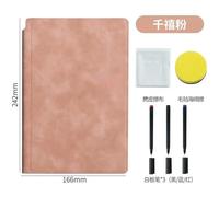 Cahier Intelligent En Cuir Réutilisable,Petit Tableau Blanc Effaçable,Stylo Lingettes - Type Pink-B Set #B