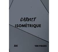 cahier isométrique: Carnet isométrique côtés des triangles | cahier de dessin 3D | feuille isométrique avec 100 pages 21,59 cm x 27,94