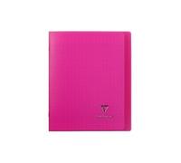 Clairefontaine Protège-cahier Koverbook Piqué Polypro 17x22 cm 96 p. séyès Rose Transparent