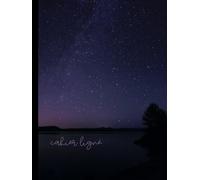 Cahier Ligné à Couverture RIGIDE: Nuit Étoilée sur Lac: 120 pages lignées - 8.25" x 11"