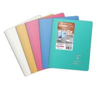Cahier ligné Clairefontaine Koverbook A5 160 pages 14,8 x 21 cm Argent
