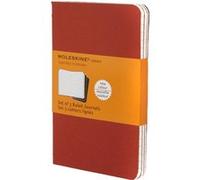Cahier ligne poche couv. souple carton rouge set de 3 Rouge G