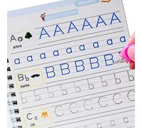 Cahier magique français, livre magique qui peut être réutilisé, apprendre le dessin alfanumérique, écriture des mathématiques, calligraphie pour enfants, livre de poche French Number