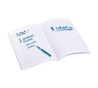 Cahier - MAJUSCULE - 24x32 cm - 96 pages - Couverture en polypropylène - Grands carreaux Seyès
