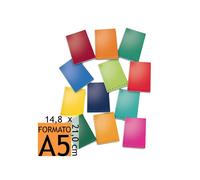Cahier monochrome 02217780C - Rayure C - Forma vers A5 - Lot de 10 cahiers ass.