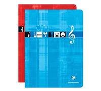 Cahier Musique & Chant piqué 24x32cm 48 pages grands carreaux Couleur aléatoire - Assortis