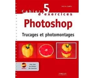 Cahier n° 5 d'exercices Photoshop Trucages et photomontages - Pascal Curtil - Eyrolles - Livre CD-ROM - Guide CD