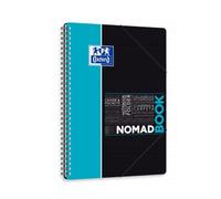 Oxford Cahier spirale Nomadbook 17,6x25cm 160 p Petits carreaux 5x5 mm Couleurs aléatoires