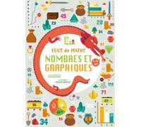 Cahier nombres et graphiques - Fous de maths - Agnèse Baruzzi - White Star Kids - broché - Document jeunesse