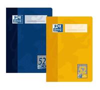 Cahier Octave DIN A6 - OXFORD - 64 Pages - 90g/m² - Couleurs Assorties - Quadrillé Seyès