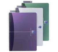 Cahier OXFORD A5 180 pages - polypropylène petits carreaux 5x5 reliure intégrale - violet