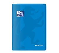Cahier Oxford easybook a4 grands carreaux seyès 96 pages agrafées couverture polypro bleu