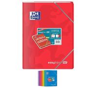 Cahier - OXFORD - EasyBook MAX - 24 x 32 cm - 96 pages - Grands carreaux Seyès