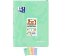 Oxford Cahier EasyBook Pastel Piqûre 96 pages Seyès Grand format 24 x 32 cm Assorti