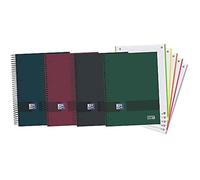 Cahier - OXFORD - EUROPEANBOOK A4 - 120 pages - Quadrillage 5x5 - Assortiment de couleurs