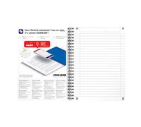 Cahier Oxford oceanis integrale 148x210 180p optik p. l7mm+tag polypro assorti