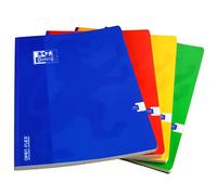 Cahier Oxford openflex 24x32cm grands carreaux seyès 192 pages brochées couverture polypro coloris assortis