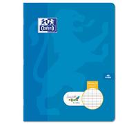 Cahier Oxford serpodile agrafe 170x220 48p seyes ligne 2mm niveau5 marron