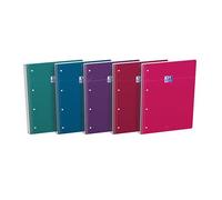 Cahier Oxford smart spirale 4 trous 230x297 160p optik p. ligne 7 assorti classique