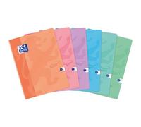 Cahier Oxford touch' 24x32cm grands carreaux seyès 96 pages agrafées couverture carte coloris assorti
