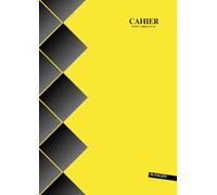 Cahier Petit Carreaux A4: Jaune - 96 Pages - Grand Format - 21 x 29.7 Cm - Sans Spirale - Couverture Souple - 48 Feuilles Sans Marge - Idee Cadeau Pour Enfant & Adulte.