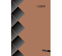 Cahier Petit Carreaux A4: Marron - 96 Pages - Grand Format - 21 x 29.7 Cm - Sans Spirale - Couverture Souple - 48 Feuilles Sans Marge - Idee Cadeau Pour Enfant & Adulte.