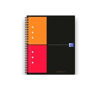 Oxford Cahier à spirale Notebook A5+ 17 x 21 cm - Petits carreaux 5x5 - 160 pages 80g perforées