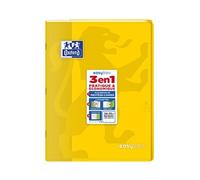 Cahier petit format Oxford Easybook 96 Pages grands carreaux 24 x 32 cm Jaune