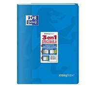 Cahier petit format Oxford Easybook 96 Pages grands carreaux 24 x 32 cm Bleu