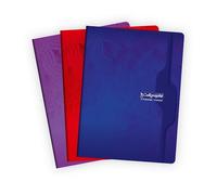 Cahier piqué 7000 24x32 cm 192 pages petits carreaux 70 g - Assortis