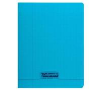 Cahier piqué 8000 POLYPRO 17x22 cm 140 pages grands carreaux 90 g - Bleu