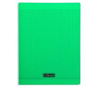 Cahier piqué 8000 POLYPRO 24x32 cm 192 pages grands carreaux 90 g - Vert