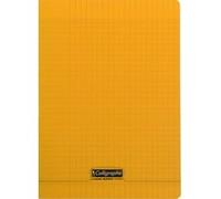 Cahier piqué 8000 POLYPRO 24x32 cm 96 pages grands carreaux 90 g - Orange