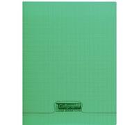 Cahier piqué 8000 POLYPRO 24x32 cm 96 pages petits carreaux 90 g - Vert