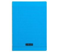 Cahier piqué 8000 POLYPRO A4 140 pages grands carreaux 90 g - Bleu