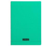 Cahier piqué 8000 POLYPRO A4 140 pages grands carreaux 90 g - Vert