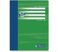 Cahier piqué brouillon 17x22 96p séyès 56g 100% recyclé G