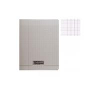 Calligraphe Cahier piqué Polypro 17x22 cm Grands carreaux 48 pages Gris